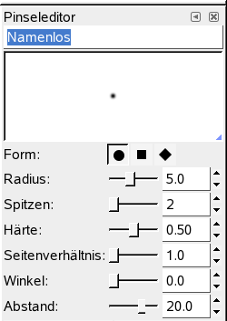 Der Pinseleditor-Dialog
